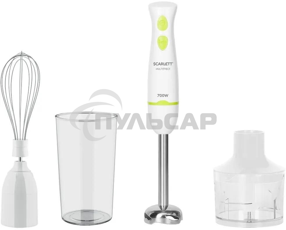 Блендер погружной Scarlett SC-HB42F67, 700Вт белый