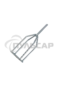 Миксер для гипсовых смесей, 80 х 530 мм, оцинкованный, шестигранный хвостовик 8 мм Denzel