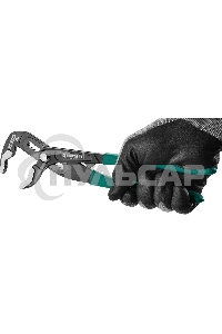 Клещи переставные KRAFTOOL 22353-25 Bulldog Cr-V, max захват 60мм, губки 6мм, 250мм