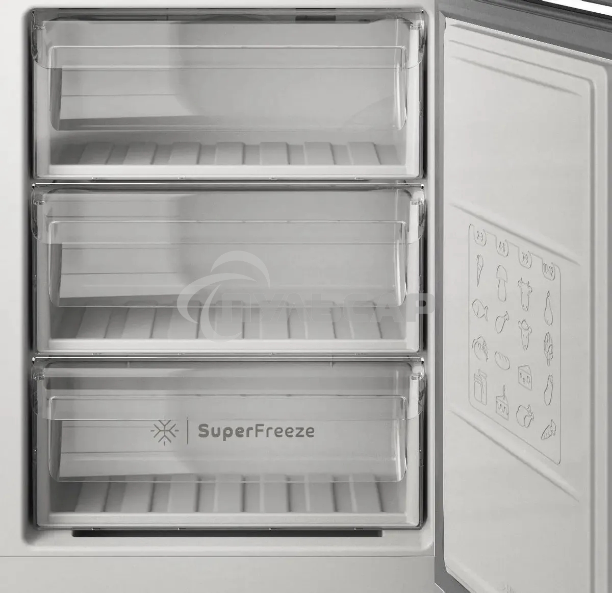 Холодильник Indesit ITS 4200 G серебристый двухкамерный 247/78л морозилка снизу, No Frost