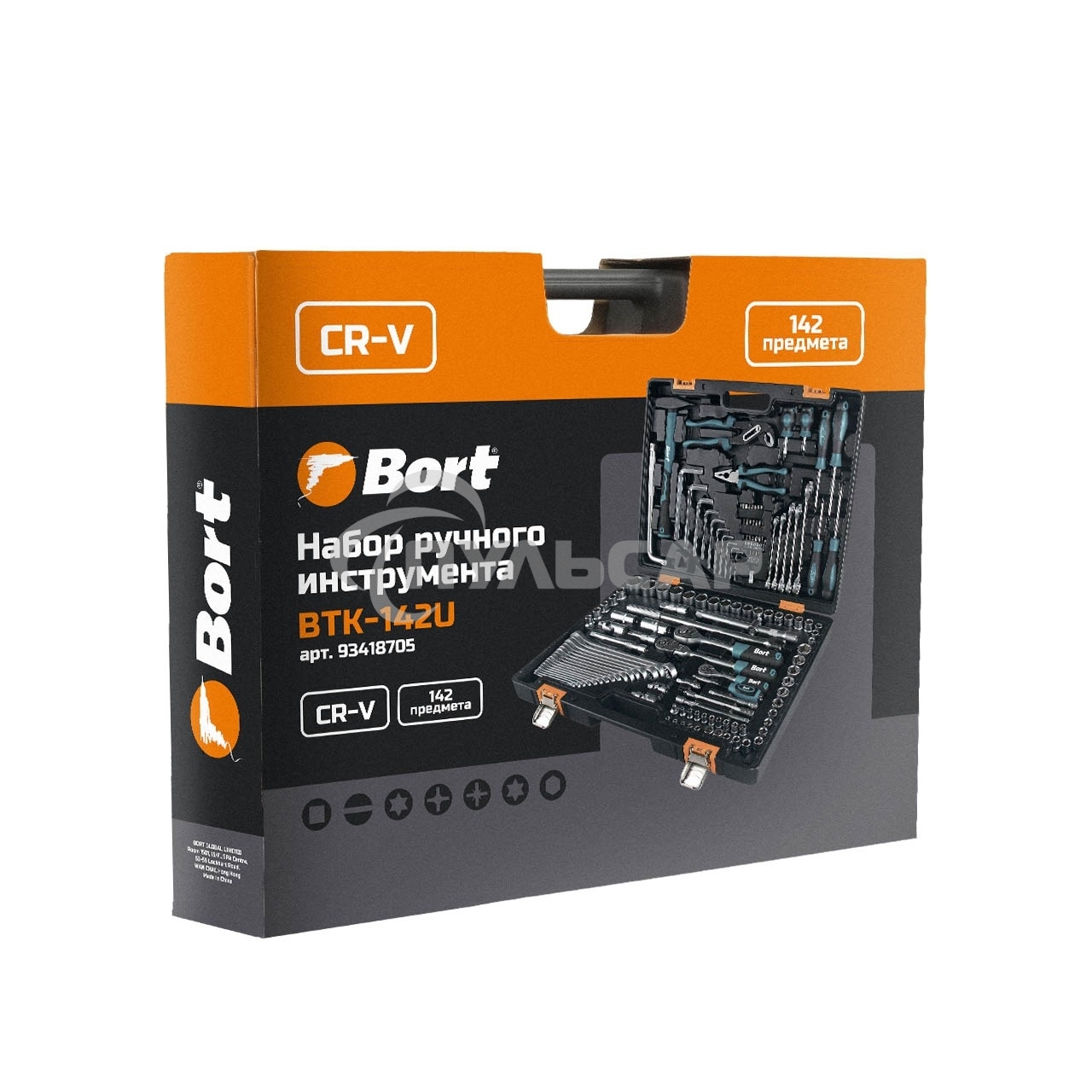 Набор ручного инструмента Bort BTK-142U