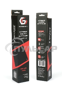 Коврик для мыши Gembird MP-35-30-BLACK, черный, 350х300х3мм, ткань/резина, оверлок, коробка