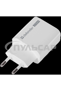 Сетевое ЗУ Defender UPA-130 USB-C/PD30W + USB-A/QC3.0, белый.