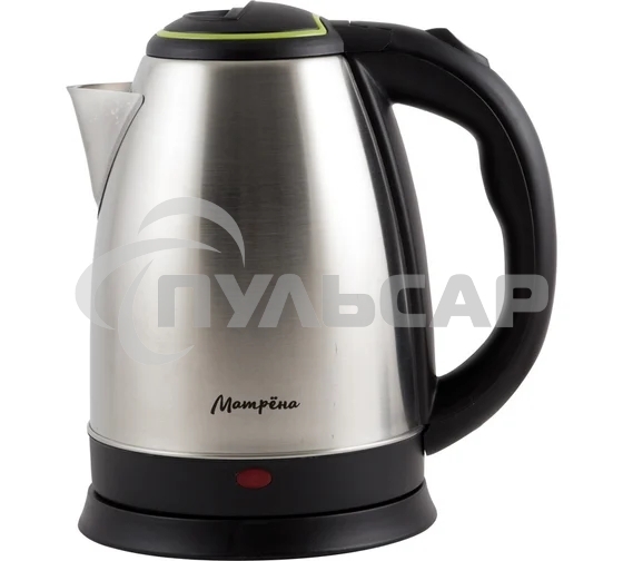 Чайник электрический Матрена MA-001 1,8 л,сталь,цвет крышки зеленый (005458)