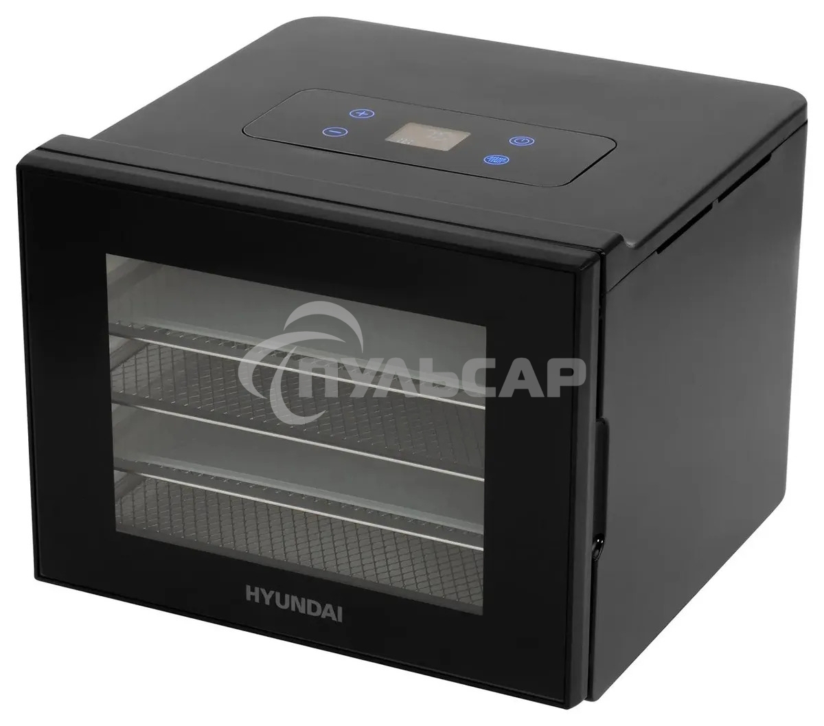 Сушка для фруктов и овощей Hyundai HYFD-1204 8под. 400Вт черный