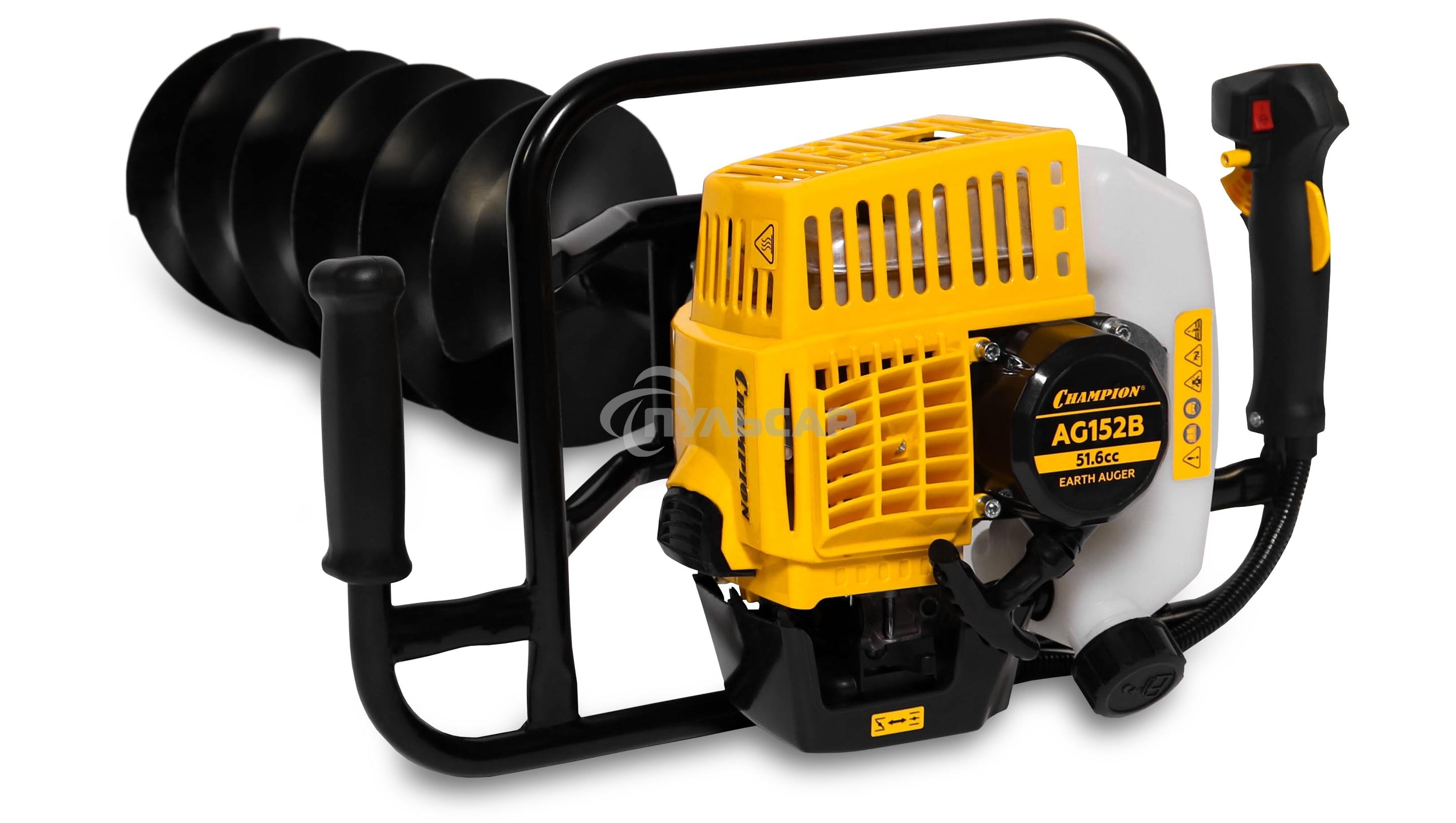 Мотобур CHAMPION AG152B 1,46кВт 51,6см 9,2кг без шнека