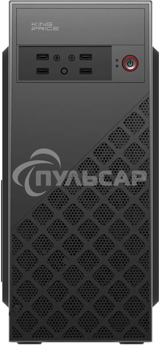 Компьютерный корпус KingPrice KPCC-MD203 черный без БП ATX 1x80мм 3x120мм 2xUSB 2.0 audio