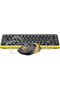 Комплект клавиатура + мышь A4Tech Fstyler FG1110 клав:черный/желтый мышь:черный/желтый USB беспроводная Multimedia (FG1110 BUMBLEBEE)