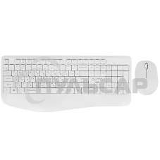 Комплект клавиатура+мышь Qumo Space K57/M75 (цвет белый), беспроводной 2.4G, 104 клавиши, клавиатура + мышь, 3 кнопки, 1200 dpi