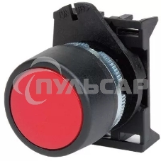 Кнопка плоская прозрачная без фиксации красная Dkc ABHLR1