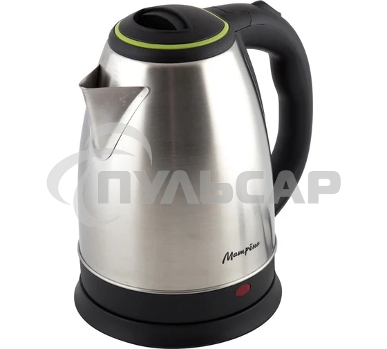 Чайник электрический Матрена MA-001 1,8 л,сталь,цвет крышки зеленый (005458)