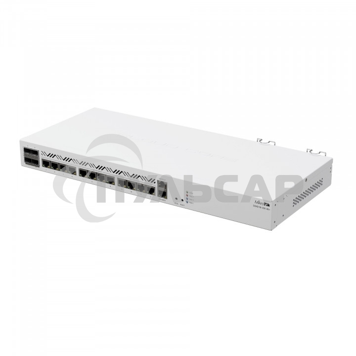 Маршрутизатор Mikrotik CCR2116-12G-4S+ Cloud Core Router 2116-12G-4S+ with Amazon Annapurna Labs Alpine v3 AL73400 CPU (16-cores, 2GHz per core), 16Gb RAM, 4xSFP+ cage, 13xGbit LAN, M.2 PCIe slot, RouterOS L6, 1U rackmount case, Dual PSU