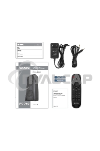 Портативная акустика Sven АС PS-710 черный 100 Вт Bluetooth