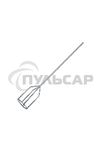 Миксер для гипсовых смесей, 80 х 530 мм, оцинкованный, шестигранный хвостовик 8 мм Denzel