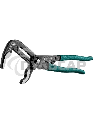 Клещи переставные KRAFTOOL 22353-25 Bulldog Cr-V, max захват 60мм, губки 6мм, 250мм