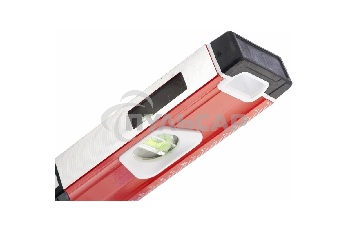 Уровень алюминиевый Matrix, магнит фрезеров 3 глазка 2 комп, рукоятки, 1000 мм