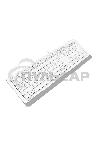 Клавиатура проводная A4Tech Fstyler FK10, USB, белый/серый