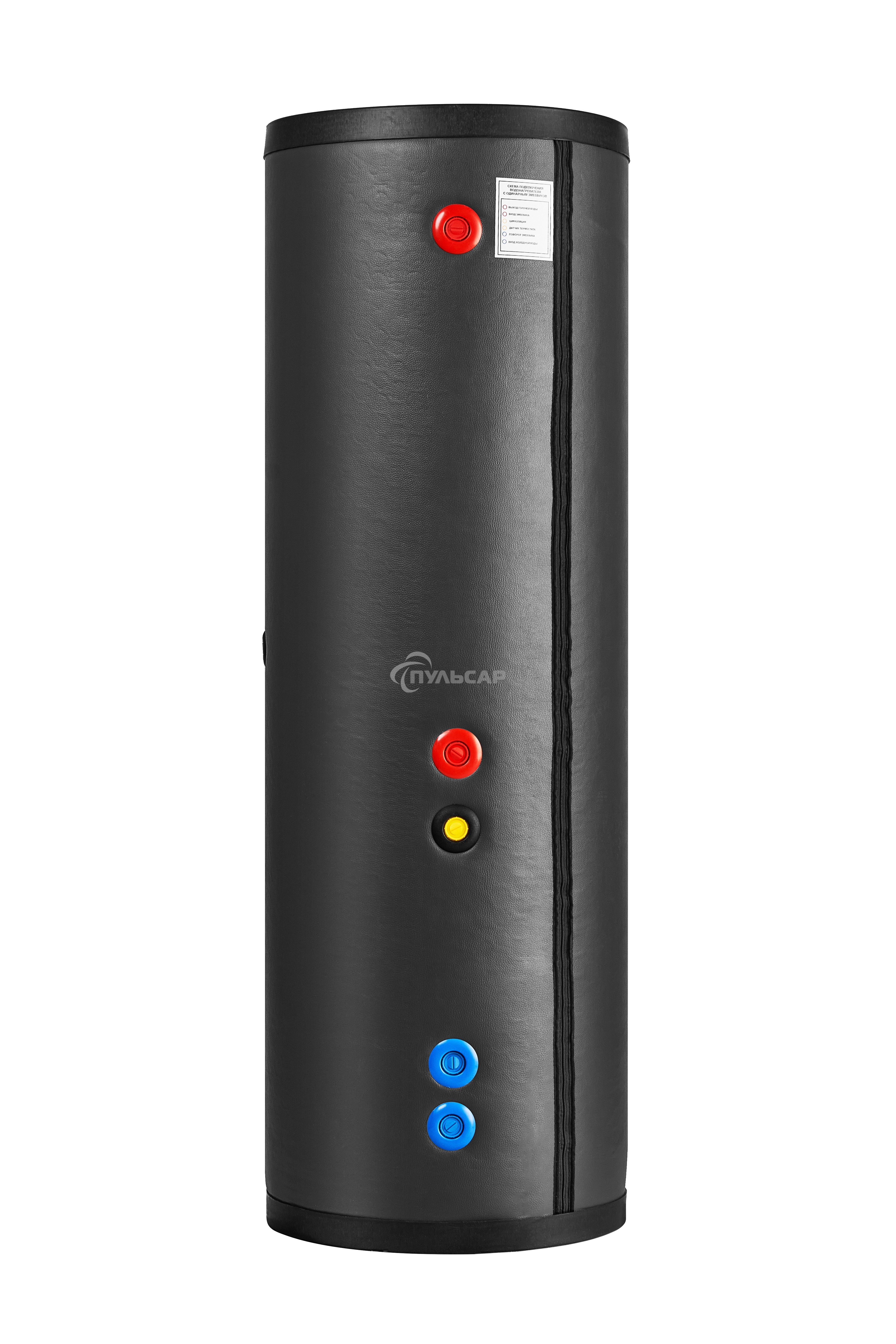 Водонагреватель WBT-HT-800 косвенного нагрева с одним змеевиком