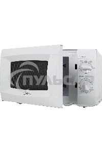 Микроволновая печь Midea MM720CKE белый, 20 л, 700 Вт, переключатели - поворотный механизм