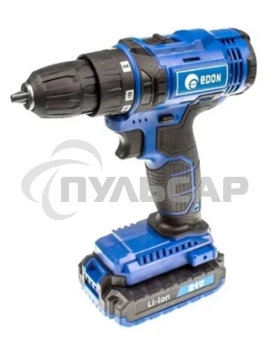 Дрель-шуруповерт Edon AD-21E, Аккумуляторная, 12В, 2 АКБ
