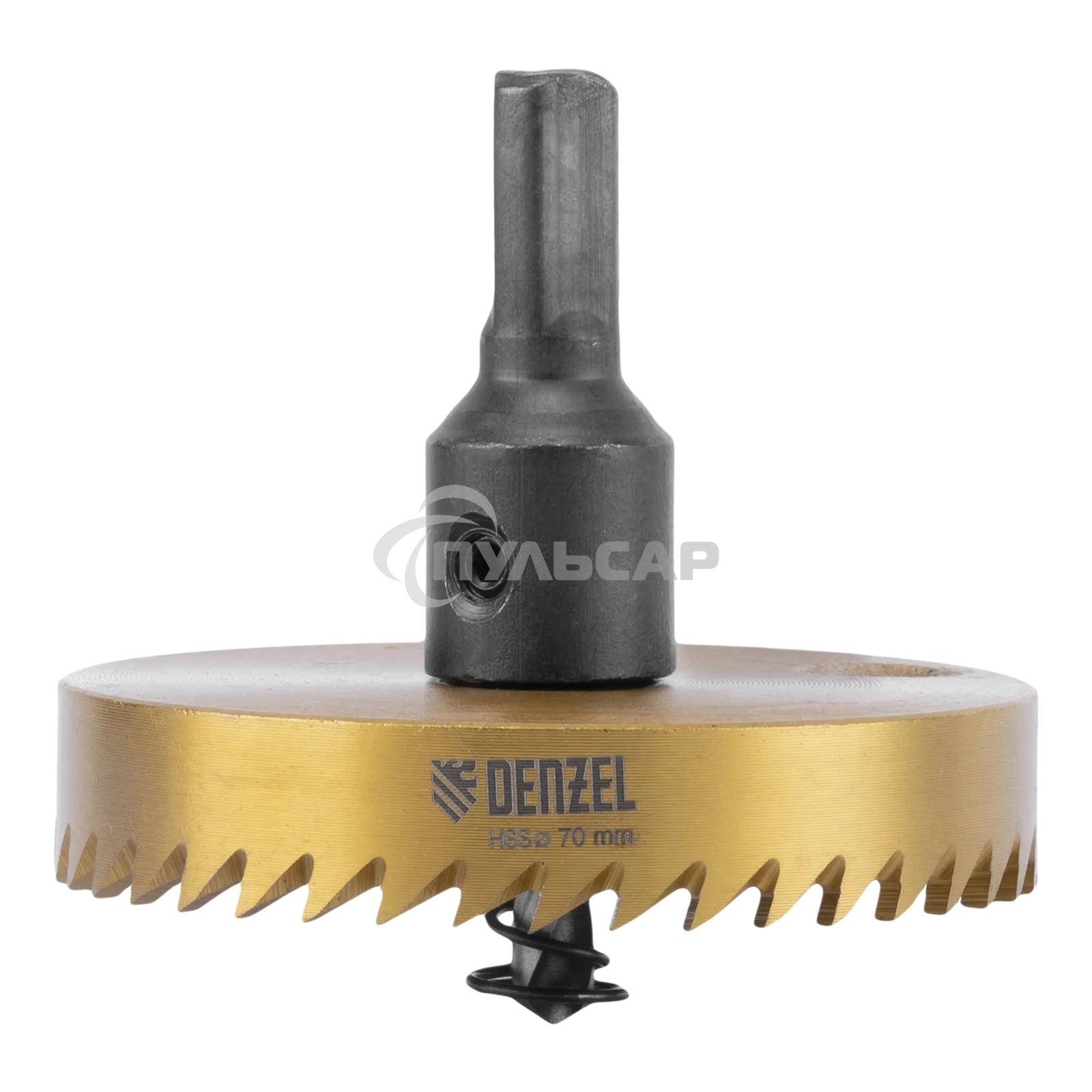 Коронка по металлу Denzel HSS, 70 мм, нитридтитановое покрытие