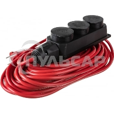 Удлинитель Power Cube PC-3G-3B-20(IP), 16А, 3р с/з, 20м, IP44