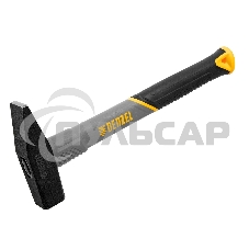 Молоток слесарный Denzel 500 г, кованый, фибергласовая рукоятка c TPR покрытием