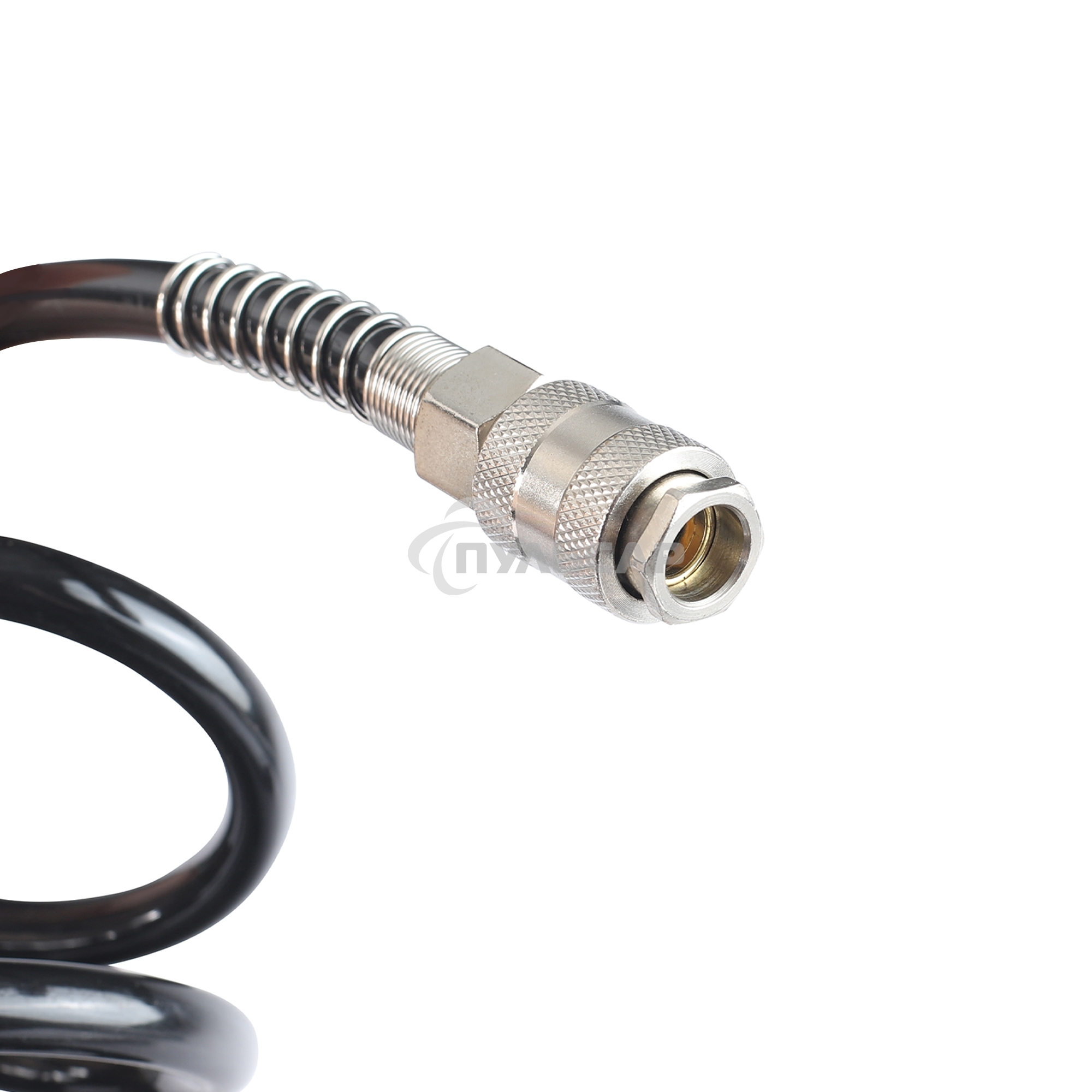 Шланг спиральный PATRIOT PU 15/8, полиуретан, длина 15 м, диаметр 8x12 мм,быстросъем.