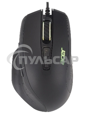 Мышь проводная Acer OMW124 черный, 6400 dpi, USB, кнопки - 8