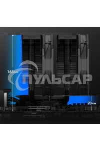 Устройство охлаждения(кулер) ID-Cooling Frozn A720 черный 140мм алюминий+медь 2000rpm 33.5db 4-pin 300W 163мм