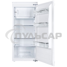 Встраиваемый холодильник Zigmund & Shtain BR 22 X белый однокамерный 147/16 л морозилка сверху, ручное разморахивание