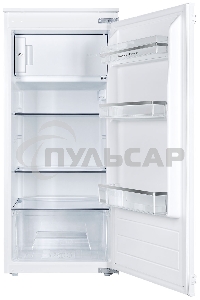 Встраиваемый холодильник Zigmund & Shtain BR 22 X белый однокамерный 147/16 л морозилка сверху, ручное разморахивание