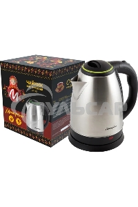 Чайник электрический Матрена MA-001 1,8 л,сталь,цвет крышки зеленый (005458)