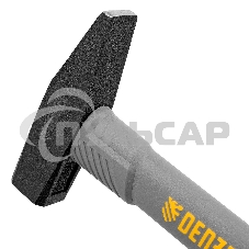 Молоток слесарный Denzel 500 г, кованый, фибергласовая рукоятка c TPR покрытием