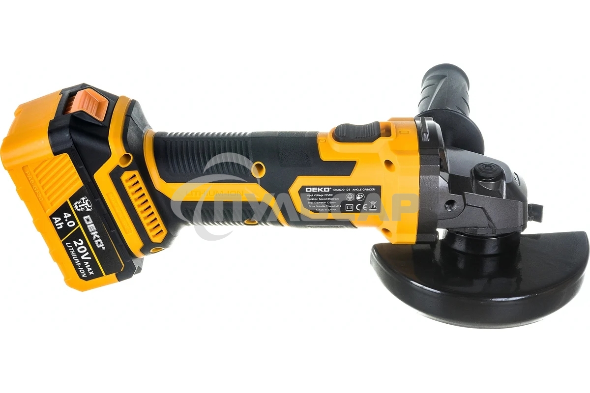 Углошлифовальная машина Deko DKAG20-125 8500об/мин рез.шпин.:M15 d=126мм