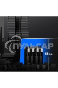 Устройство охлаждения(кулер) ID-Cooling Frozn A720 черный 140мм алюминий+медь 2000rpm 33.5db 4-pin 300W 163мм