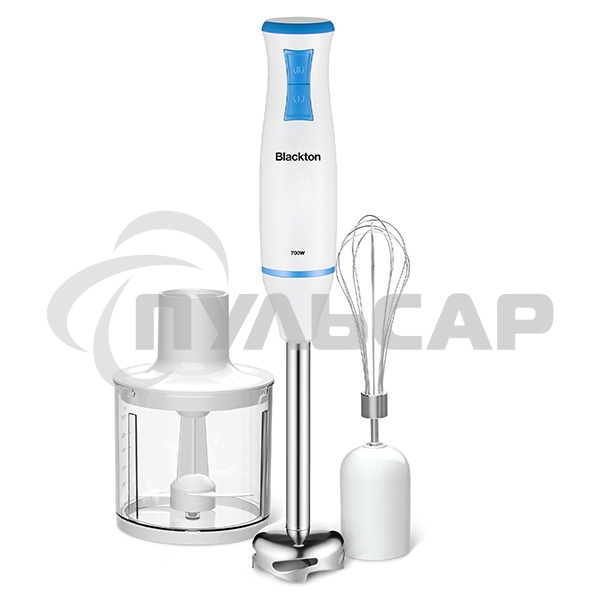 Блендер погружной Blackton Bt HB420PS White-Blue. блендер+миксер+измельчитель Мощность:700 Вт