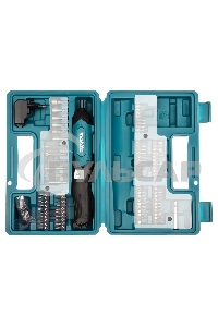 Отвертка аккумуляторная Makita DF001DW Отвертка ак, 3.6В,встр1.5А·ч Li-ion,220об\мин,4Нм,0.36кг,чем,н-р акс 81шт,подсв,USB шнур