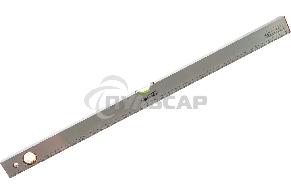 Уровень алюминиевый, 800 мм, 2 глазка, линейка Sparta