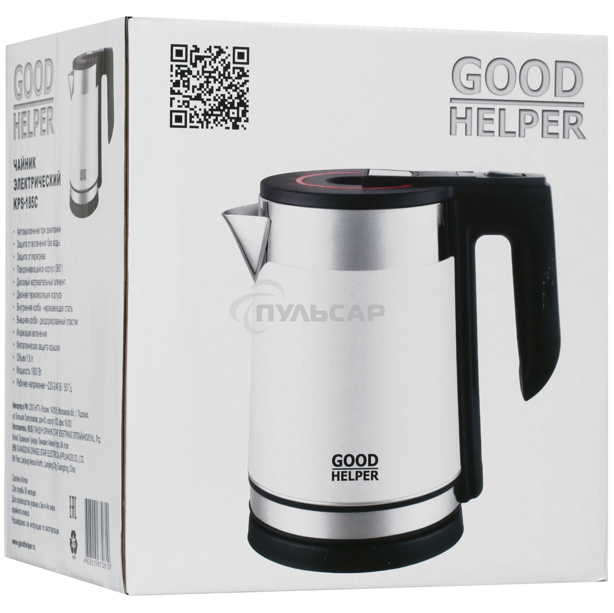 Чайник электрический GOODHELPER KPS-185C белый