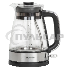 Чайник электрический Pioneer KE805G 1.7 л, 2200 Вт, серебристый