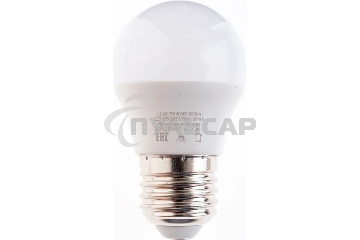 Лампа светодиодная Feron LB-95 7W 230V E27 4000K G45