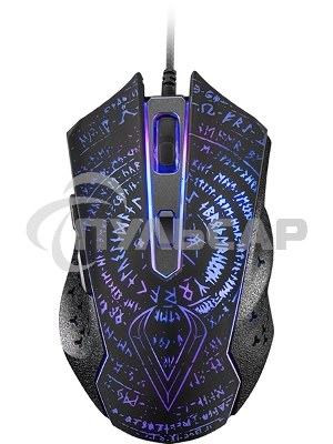 Мышь проводная Qumo Valhalla M35 черный, 3200 dpi, USB, кнопки - 6