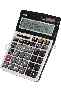 Калькулятор настольный Deli E1672C серебристый 14-разр.
