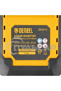 Пила сабельная Denzel RS-180 аккумуляторная Li-Ion, 20 В