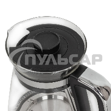 Чайник электрический Pioneer KE805G 1.7 л, 2200 Вт, серебристый