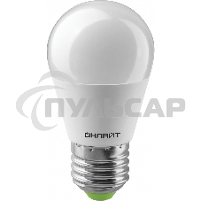 Лампа светодиодная ОНЛАЙТ 71646 OLL-G45-6-230-4K-E27