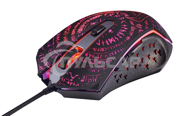 Мышь проводная Qumo Valhalla M35 черный, 3200 dpi, USB, кнопки - 6