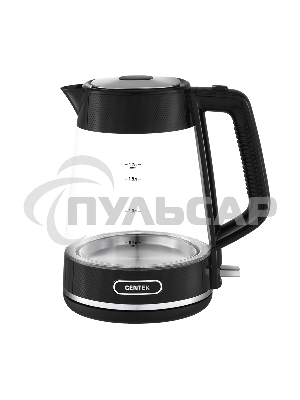 Чайник электрический Centek CT-1014 черный стекло 1.7л, 2200Вт, LED, Защита от перегрева, STRIX контроллер