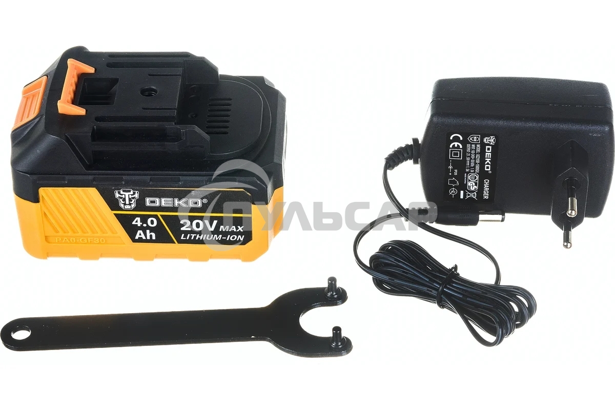 Углошлифовальная машина Deko DKAG20-125 8500об/мин рез.шпин.:M15 d=126мм